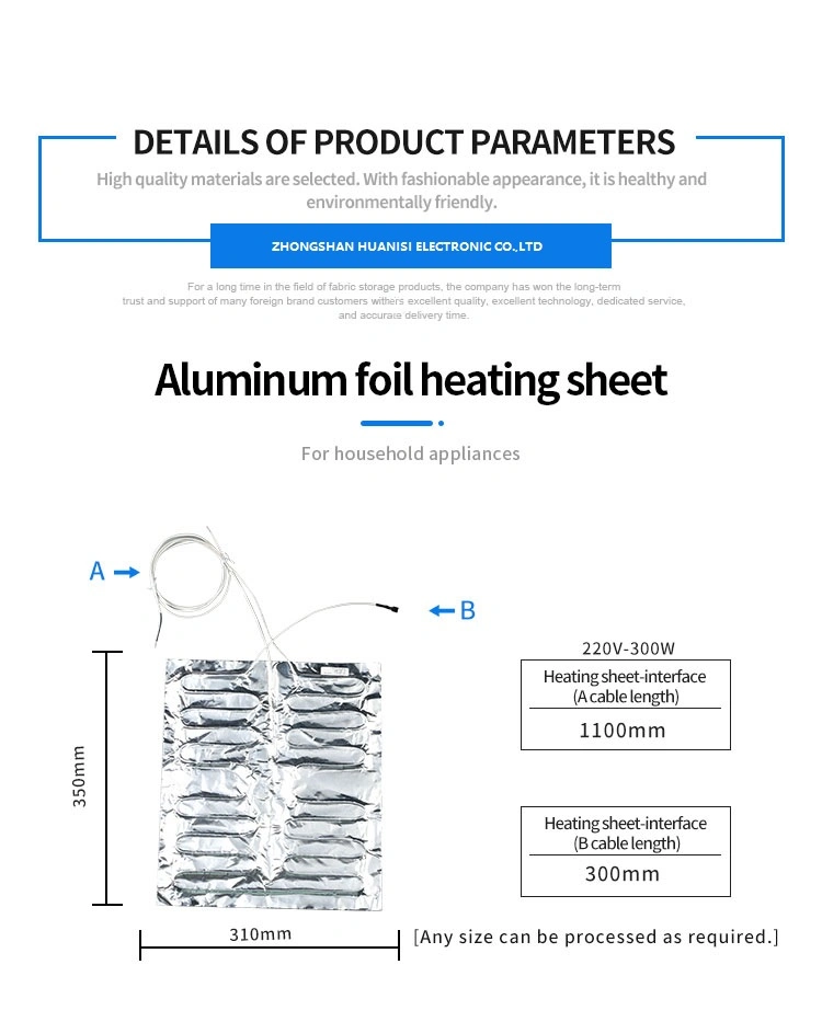 OEM/Customizable Heater Aluminum Foil Heating Component for Rice Cooker