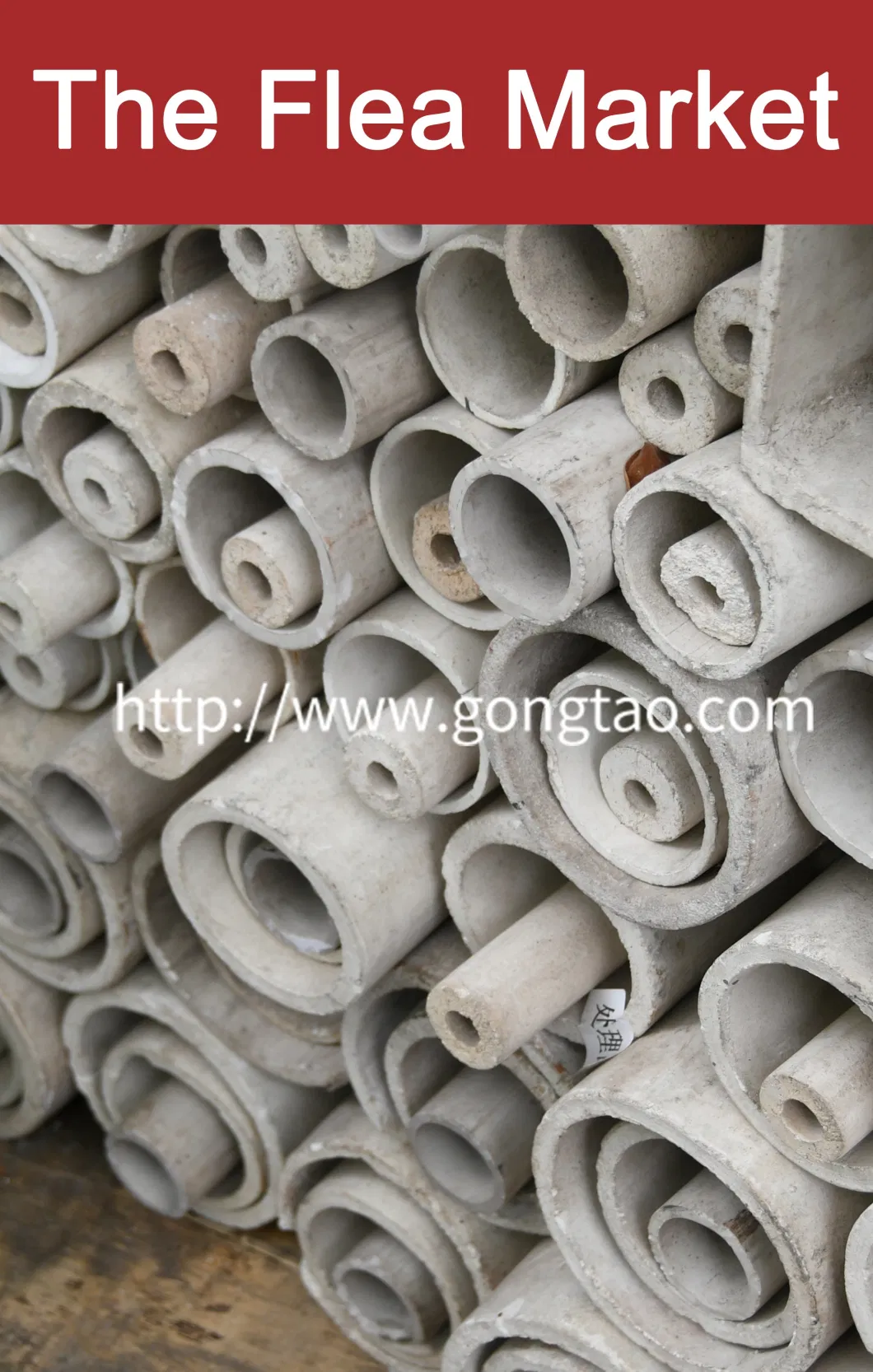 Refractory Cordierite Mullite Ceramic Tube for Heating