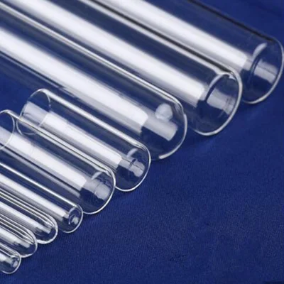 Tube à essai en verre de quartz de chauffage transparent de haute pureté de toutes dimensions résistant à la chaleur pour le chauffage